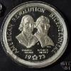 Image 4 : (2) American Revolution Committees of Correspondence Medals - (1) is Sterling Silver