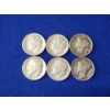 Image 1 : x6 Assorted Years 90% Silver Roosevelt and Mercury Dimes FV: $0.60