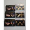 Image 1 : x3 Sets: 1999 Commemorative 50 State Quarters Program 24K Layered Gold Edition 