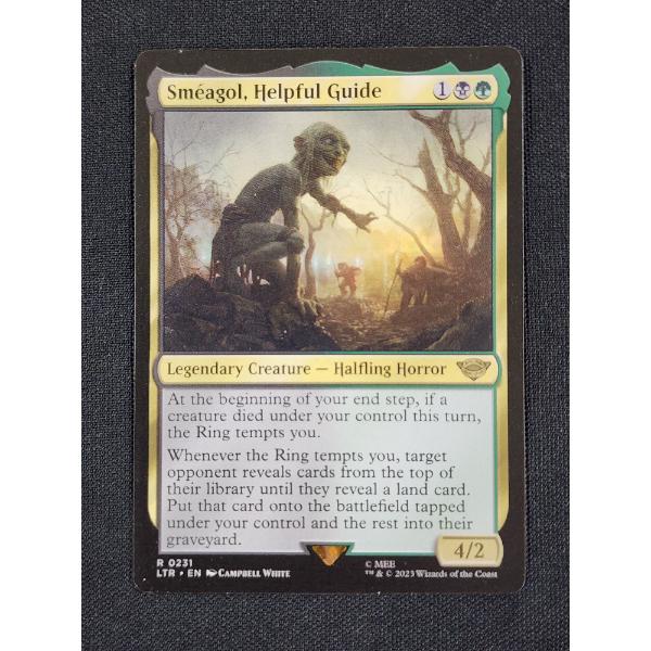 Smeagol, Helpful Guide 2023 WOTC Rare Magic The Gathering Trading Card - Lord of the Rings & MTG!