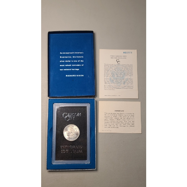 Slabbed 1884-CC Morgan 90% Silver Dollar - Carson City Silver Dollar!