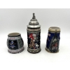 Image 2 : Lot of 3 Anheuser - Busch Steins Including Santa's Helper
