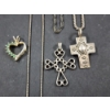 Image 2 : Three Sterling Silver Necklaces With Three Sterling Silver Pendants Weighing 21.9 Grams