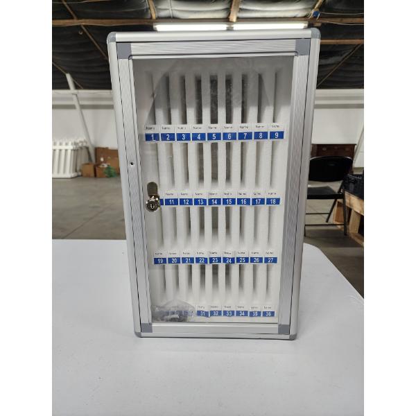 36 Slot Storage Cabinet with Lock and Keys - Designed for Cell Phone Storage