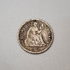 Image 1 : 1862 Seated Liberty Half Dime 90% Silver United States Coin
