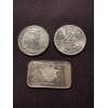 Image 1 : 3 - Hard To Find .999 Fine Silver Pure Silver Ounces - Mint Condition