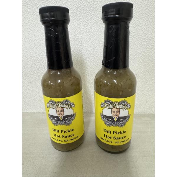 2 Bottles of Todd Bosley's World Famous Dill Pickle Hot Sauce - New & Delicious