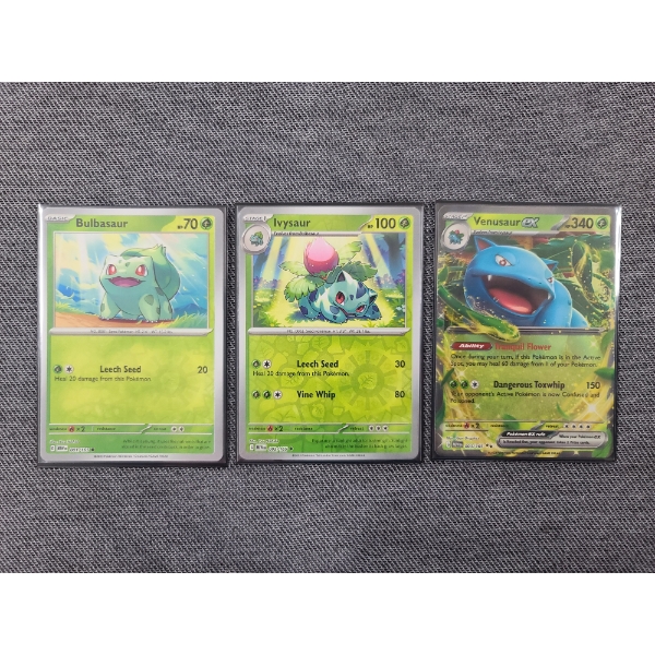 Three Pokemon 151 Near Mint Trading Cards - Reverse Holo's & Holo!