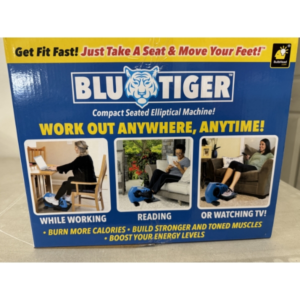 Brand New Blu Tiger Compact Seated Elliptical Machine - New In Box