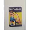Image 1 : Rosie The Riveter 1 Gram .999 Fine Silver Coin Colorized Serialized Coin In Collectible Assay Card