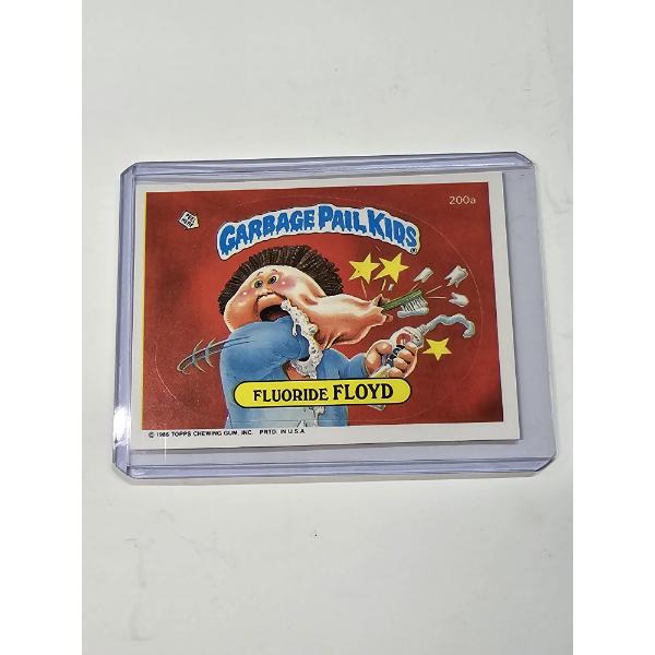 1986 Topps Garbage Pail Kids - Fluoride Floyd #200a 