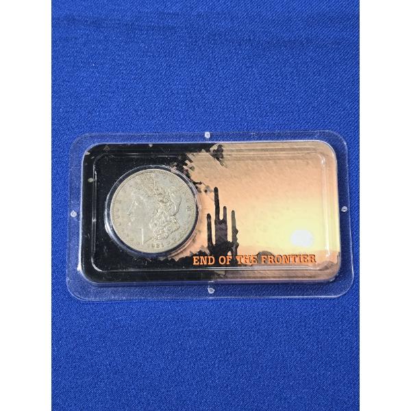 1921- D Morgan Silver Dollar - "End of the Frontier" Tribute to the Wild West Collection