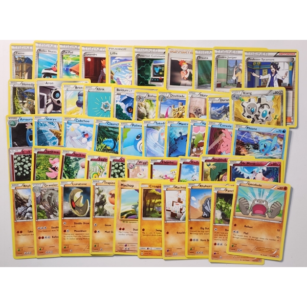 Large Assortment of 50 Vintage Pokemon Trading Cards 