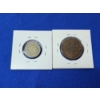 Image 4 : 2 U.S. Coins:  Rare 1866 Shield Nickel WITH RAYS! & 1839 Large One-Cent Piece