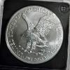 Image 4 : 2023 American Eagle 1 Oz 999 Fine Silver Round in Bradford Exchange Slabbed Authenticated BU