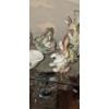 Image 5 : FITZ & FLOYD  8 Pcs Bunny Porcelain Figures As Shown Including a 12" Vase