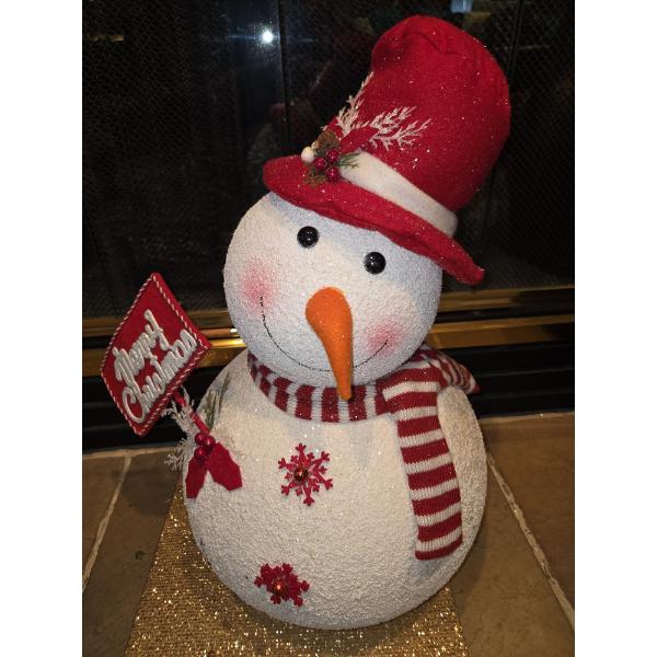 Adorable Foam Snowman Family 21", 17", 15", & 13"