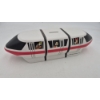 Image 1 : WALT DISNEY WORLD - DISNEYLAND - MONO RAIL CON BANK - 14" X 4.5" - MOLDED PLASTIC - CLEAN