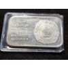 Image 2 : Vintage Welcome to Boston 1973 One Ounce .999 Fine Silver Bar - AMA Commemoration On Back 