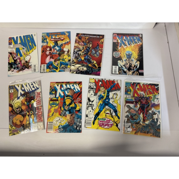 X-Men Comic Books - Set of 8 Comics - Marvel Comics - Wolverine & Ghost Rider