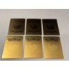 Image 5 : 6 - Pokemon Limited Edition Gold Plated Trading Cards - 2024 Gold Cards