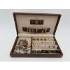 Image 1 : Jewelry Case full of Cuff Links - Tie Clips - Pins - Keys - Pocket Knife - Keychains - Etc.
