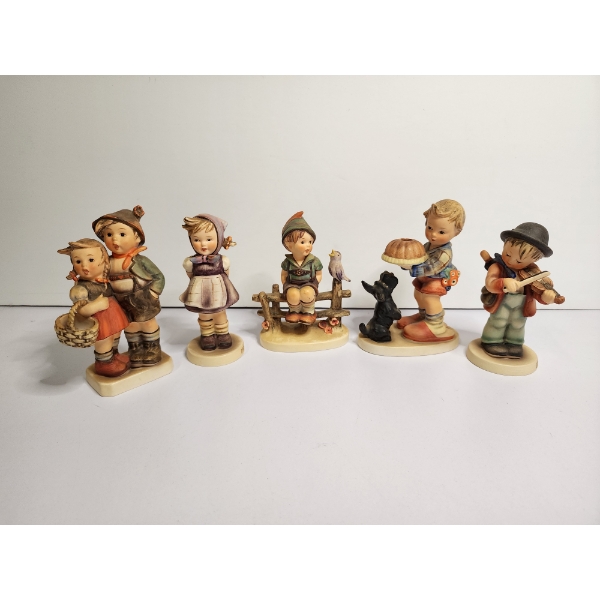 Lot of 5 Collectible Hummel Goebel Porcelain Figurines in Great Condition