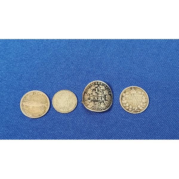 Assorted Foreign Silver Currency Including Canadian, Saudi Arabian & More 