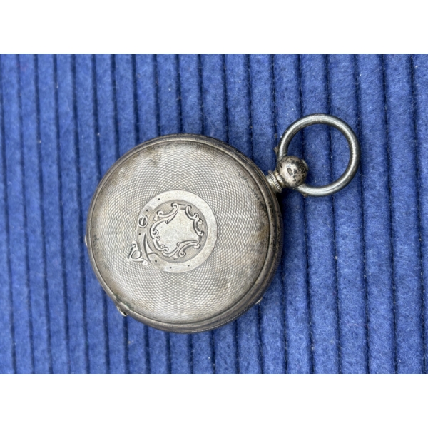Sterling Silver Improved Patent Pocket Watch  - 125.3 grams