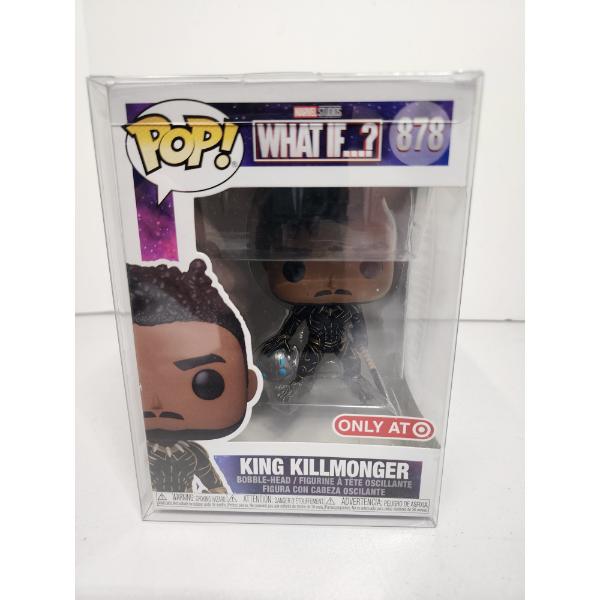 King Killmonger What If..? Funko Pop #878 in Protector 
