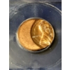 Image 2 : RARE ERROR CENT - GRADED MS64 RD BY ICG - LINCOLN MEMORIAL CENT OFF CENTER PLANCHET CUT ERROR