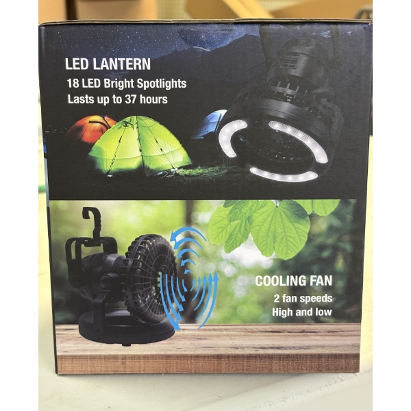 Breeze 2 in 1 Camping Fan and Light - BATTERIES NOT INCLUDED
