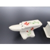 Image 3 : Beautiful Floral Anvil & Coffee Grinder Salt & Pepper Shakers - ~1 inch each 