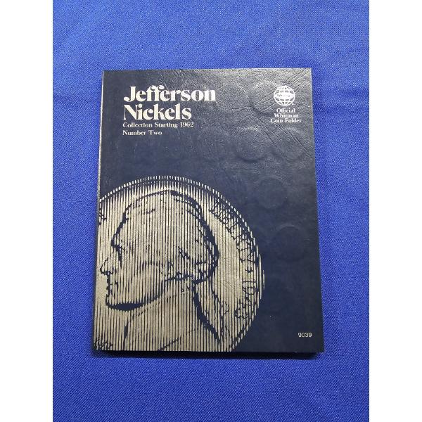 Coin Collecting Book - Jefferson Nickels Incomplete Collection Starting 1962 Coins Inc. FV: $2.60