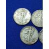 Image 2 : x7 Assorted Years 90% Silver Walking Liberty Half Dollars FV: $3.50