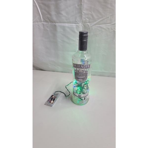 Handmade Smirnoff Bottle Battery Powered Light