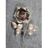 Image 2 : Lovely Sterling Silver 2" Rose Pin Weighing 4.8 Grams