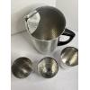 Image 2 : Beautiful Aluminum Pitcher & Tumblers (3) - Made in Spain 