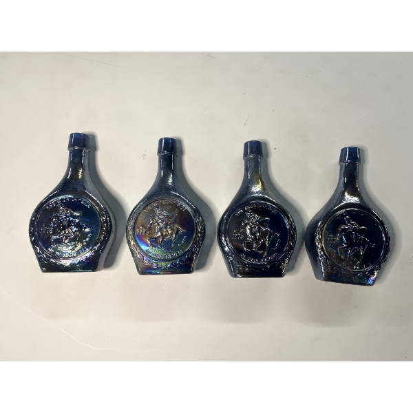 Lot of 4 Wheaton Nuline Decanters - Paul Revere