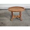 Image 1 : Wooden Oval End Table - 26" long x 18.5 tall 