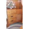 Image 6 : Maple Cabinet With Items Shown - Nice Specialty Cabinet In Perfect Condition 54 tall x 30 x 19