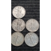 Image 3 : (10) Assorted Years Walking Liberty 90% Silver Half Dollars Face Value: $5.00