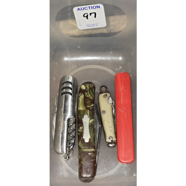 3 Pocket Knives and More