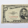 Image 2 : United States Series 1953 B $5 Red Seal Note