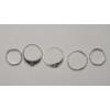 Image 5 : Collection of Assorted Sterling Silver Women's Rings - Total Weight: 6.0g