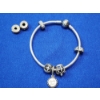 Image 3 : Sterling Silver Pandora Bracelet with Charms - Total Sterling Silver Weight: 27.1g