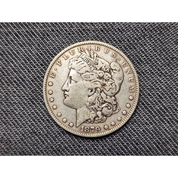 1879 Morgan Silver Dollar in Good Condition - 90% Silver Coin