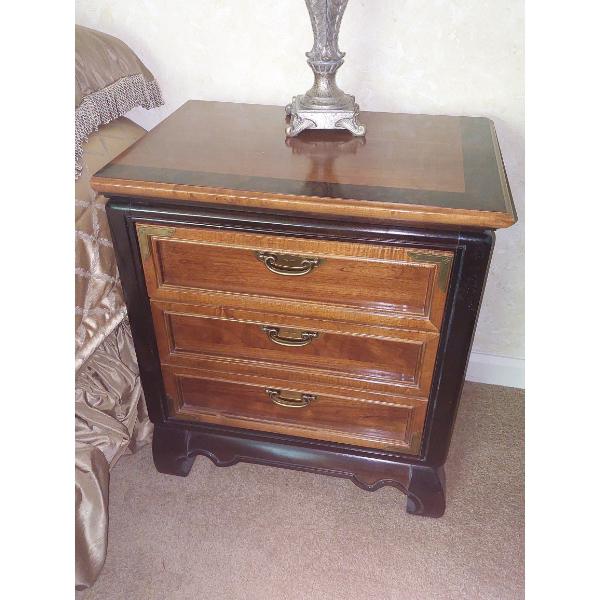 Pair Of 3 Drawer Night Stands (Bedroom Suite) 26" by 18" - 30" Tall