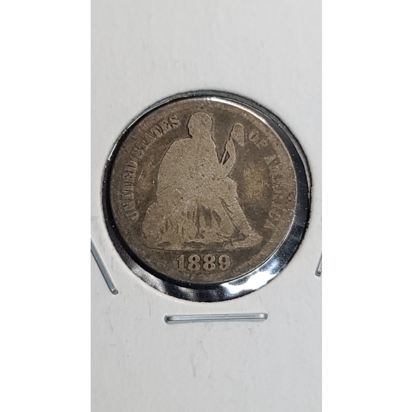 1889 90% Silver Seated Liberty Dime