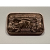 Image 1 : Vintage $10 Buffalo Collector Bar - .999 Fine Copper Troy Ounce - Mint Condition
